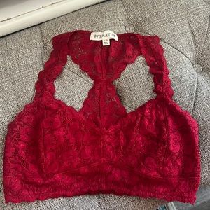 By Together red bralette size large